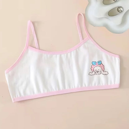 Pack Of 3 Teenage Girls Cotton Training Bra – Non Padded, Steel-Free Bra, Everyday Comfort