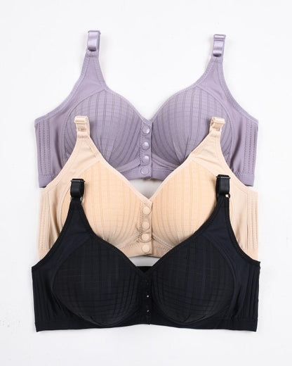 Pack of 3 Front button bra set