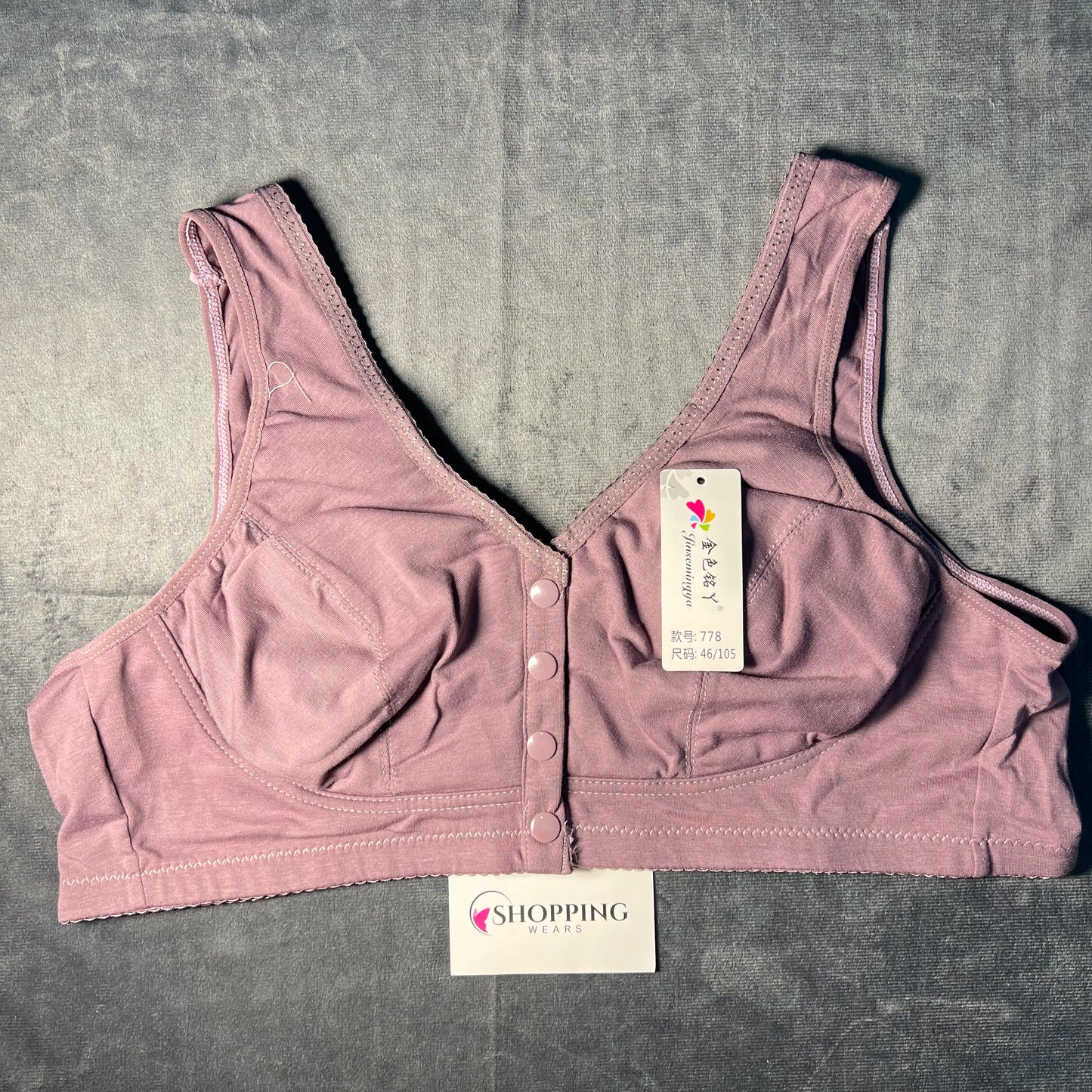 Multi-Colors Winter Button Bra for Women – Non-Wired Front Button Design